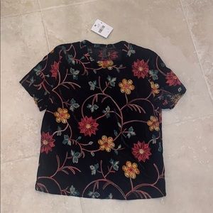 Floral crop top